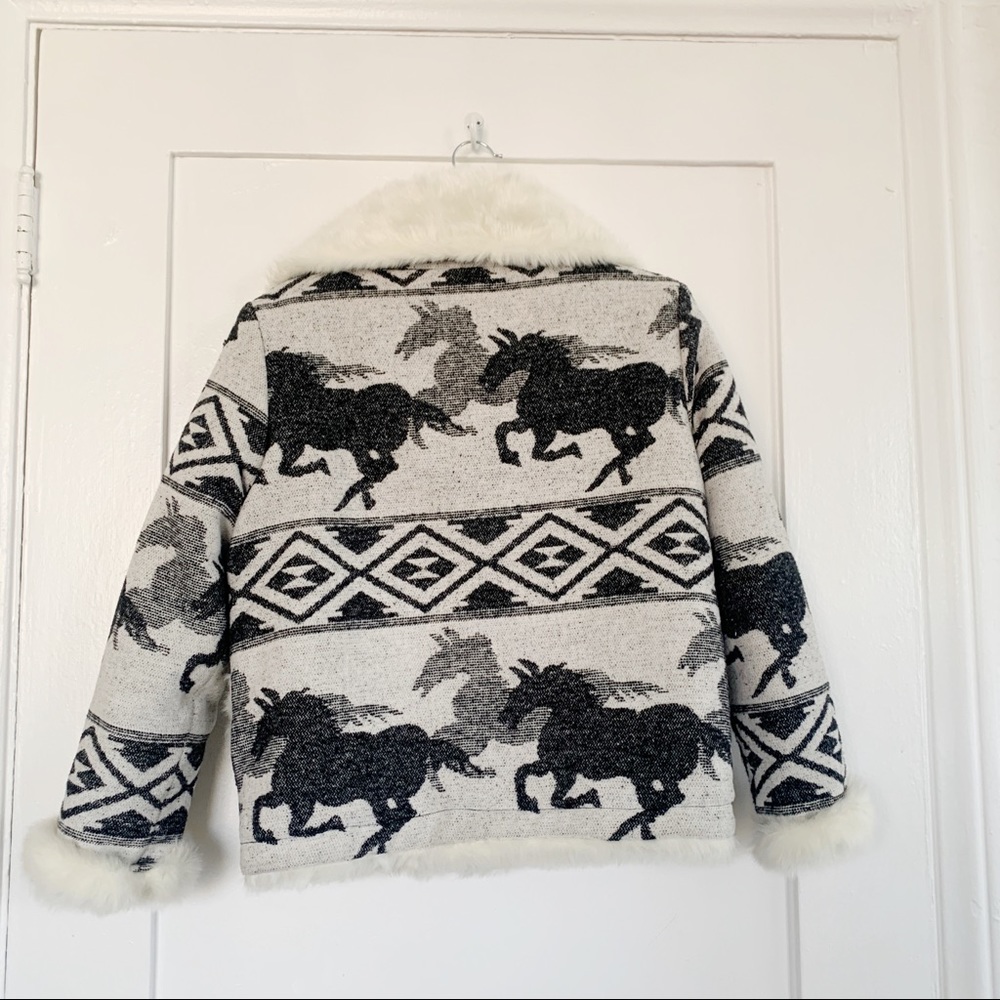 Capulet Crazy Horse Jacquard Fur lined Jacket S - Picture 5 of 8